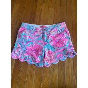 Lilly Pulitzer Pink and Blue Floral Shorts